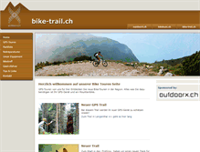 Tablet Screenshot of bike-trail.ch